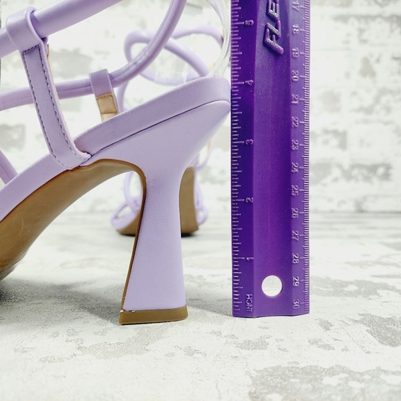 New BP. Ashlyn Square Toe Strappy Sandal In Purple D62 - Picture 9 of 16